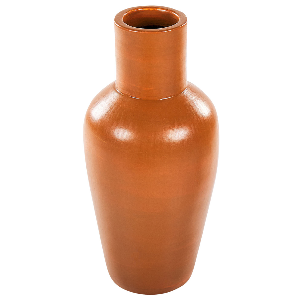 Vaso da fiori in terracotta arancione 37 cm stile invecchiato soggiorno camera da letto