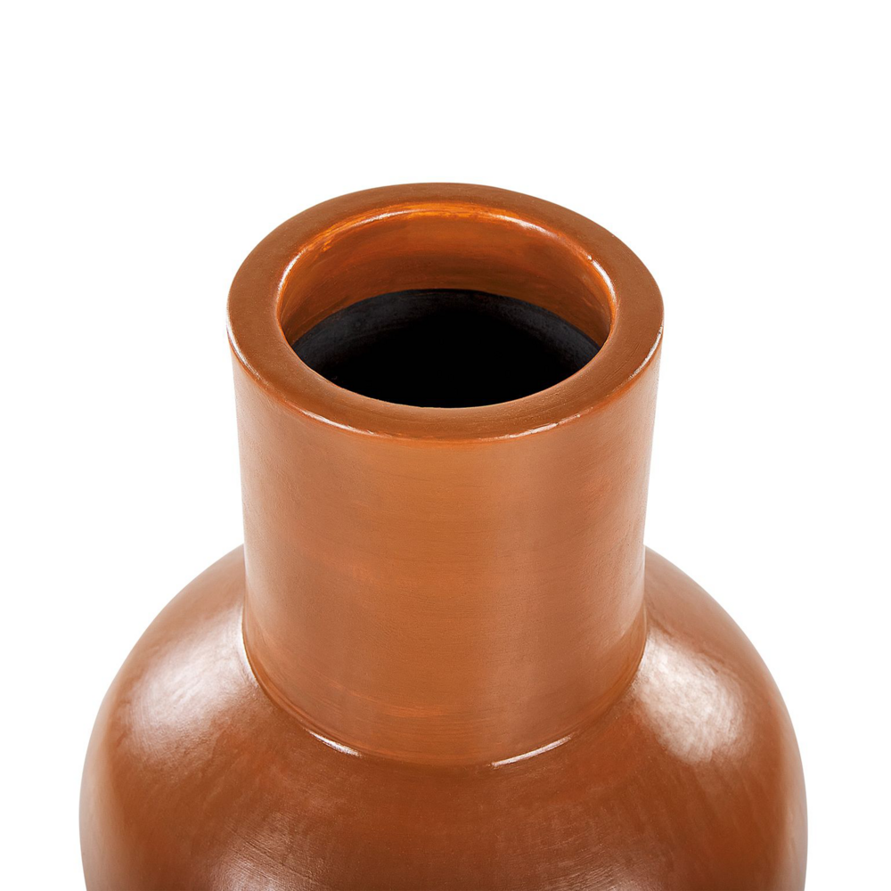 Vaso da fiori in terracotta arancione 37 cm stile invecchiato soggiorno camera da letto