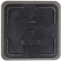 Set di 2 vasi per piante fioriera in poliresina solida grigio scuro in miscela di pietra quadrata 49 x 49 cm resistente ai raggi UV