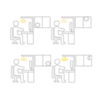 Lampada LED da scrivania Argento Metallo 120 cm Alluminio morsetto Luce Dimmerabile Ufficio Studio Moderno