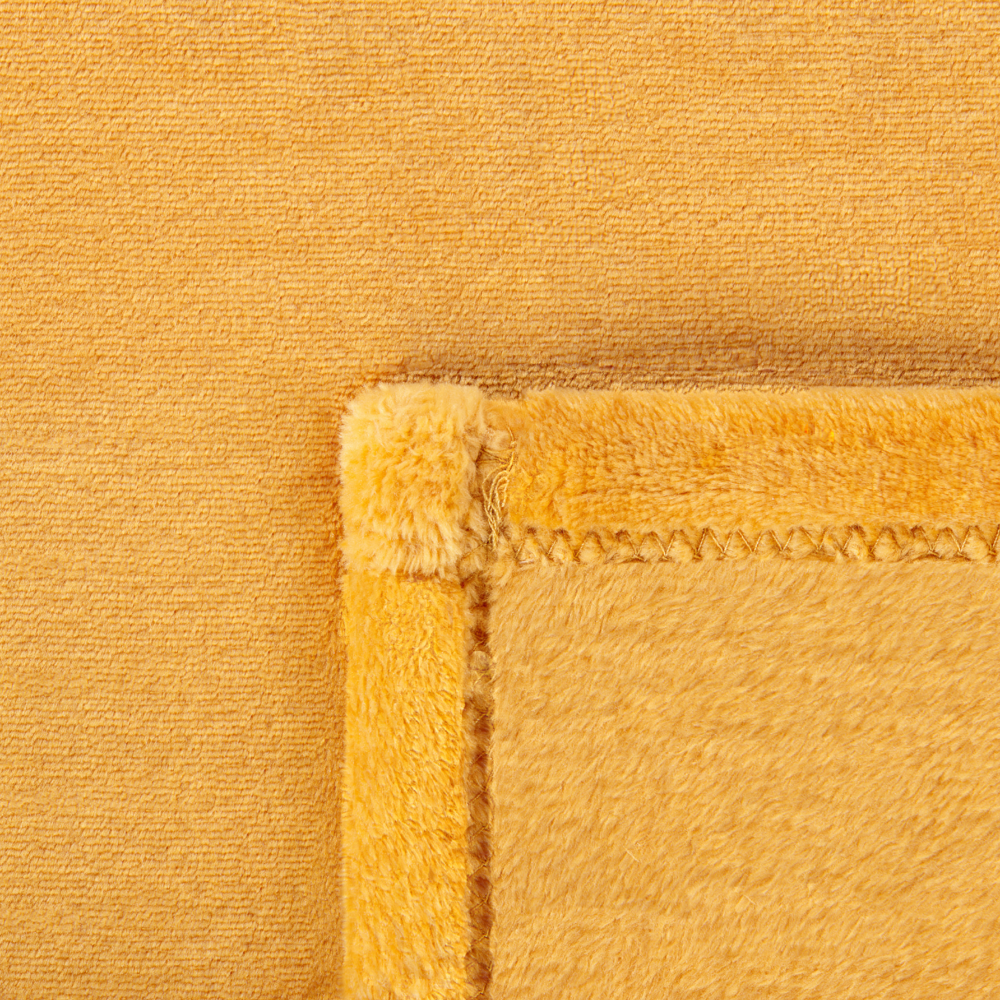 Coperta plaid in poliestere arancione 200 x 220 cm morbido durevole letto divano soggiorno stile classico