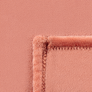 Coperta plaid in poliestere rosa 200 x 220 cm morbido durevole letto divano soggiorno stile classico