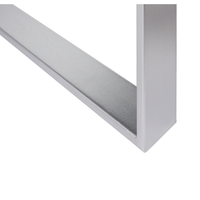 Tavolino  Cassetto Pomello Cristallo Specchiato Vetro Argento Base A Slitta Contenitori Glam