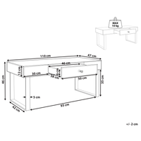 Tavolino  Cassetto Pomello Cristallo Specchiato Vetro Argento Base A Slitta Contenitori Glam