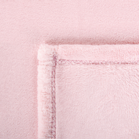 Coperta plaid in poliestere rosa 200 x 220 cm morbido durevole letto divano soggiorno stile classico