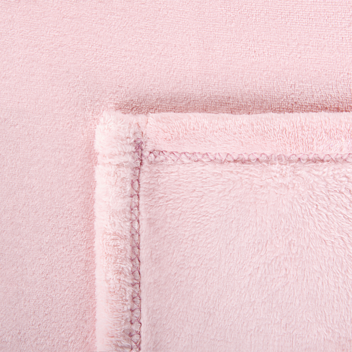 Coperta plaid in poliestere rosa 200 x 220 cm morbido durevole letto divano soggiorno stile classico