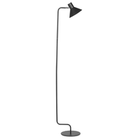 Lampada da terra in metallo nero 154 cm Paralume a cono regolabile Interruttore On-Off Camera da letto Soggiorno Casa Ufficio Illuminazione Design Industriale