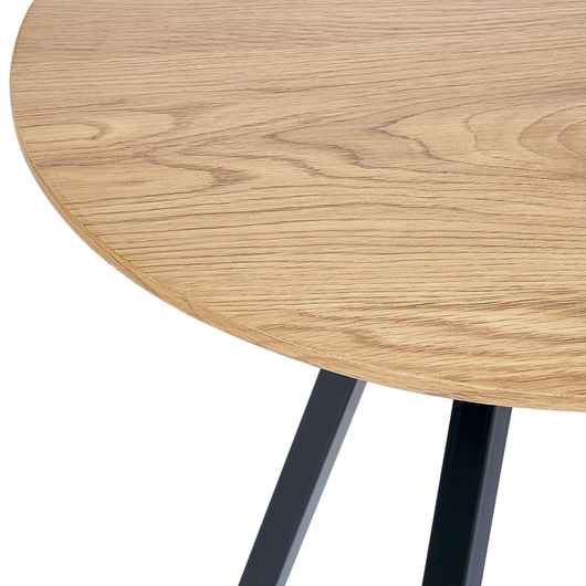 Tavolino con piano in legno chiaro e gambe nere Soggiorno moderno industriale Camera da letto