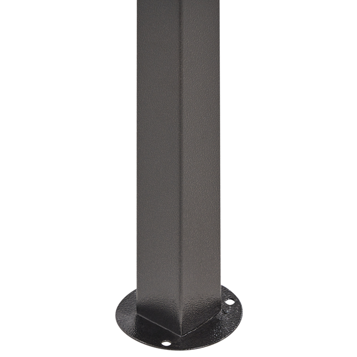 Gazebo Beige Tessuto Grigio Acciaio 240 x 148 cm Telaio in metallo Tettoia con ganci e mensole Padiglione da giardino