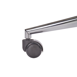 Sedia da ufficio in velluto di colore grigio con base girevole altezza regolabile elegante moderna