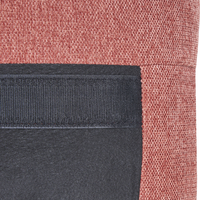 Divano 3 posti in tessuto rosa con piedi dorati curve morbide stile glamour elegante soggiorno