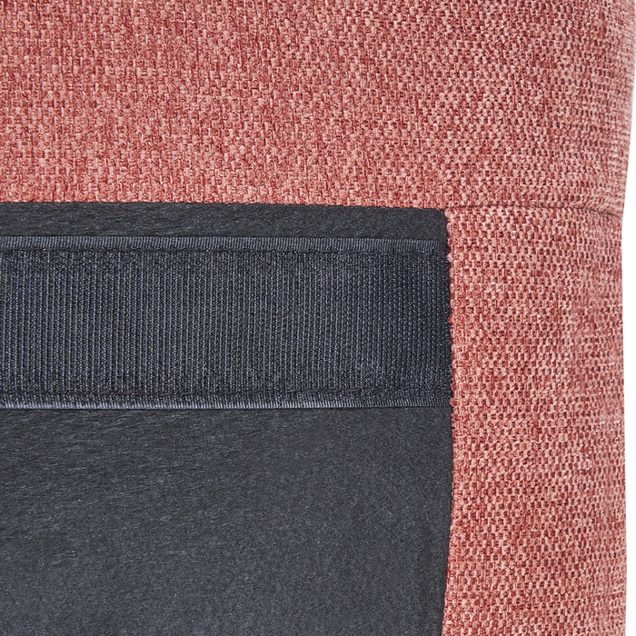 Divano 3 posti in tessuto rosa con piedi dorati curve morbide stile glamour elegante soggiorno