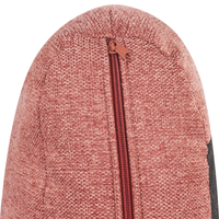 Divano 3 posti in tessuto rosa con piedi dorati curve morbide stile glamour elegante soggiorno