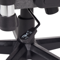 Sedia da ufficio ergonomica in tessuto con braccioli regolabili di colore grigio scuro poltrona gaming stile moderno