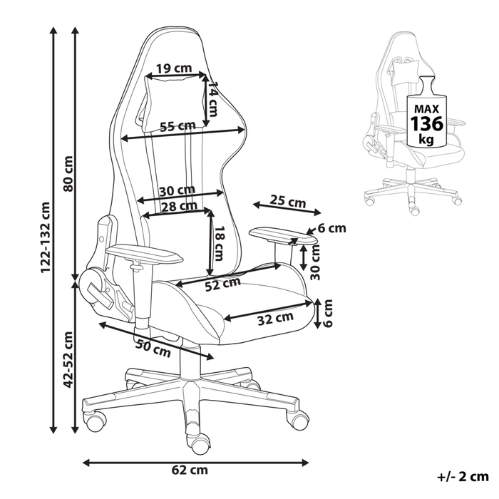 Sedia da ufficio ergonomica in tessuto con braccioli regolabili di colore grigio scuro poltrona gaming stile moderno