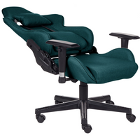 Sedia da ufficio ergonomica in tessuto con braccioli regolabili di colore verde poltrona gaming stile moderno