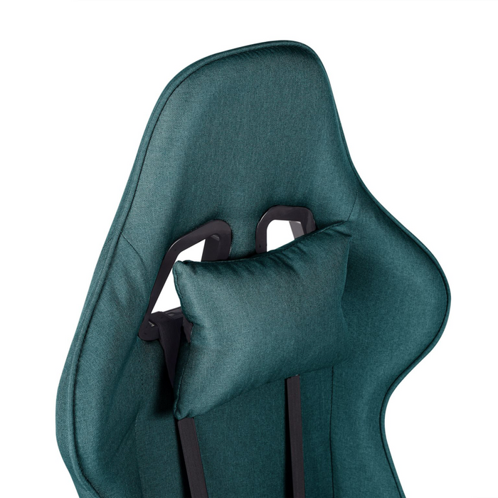 Sedia da ufficio ergonomica in tessuto con braccioli regolabili di colore verde poltrona gaming stile moderno