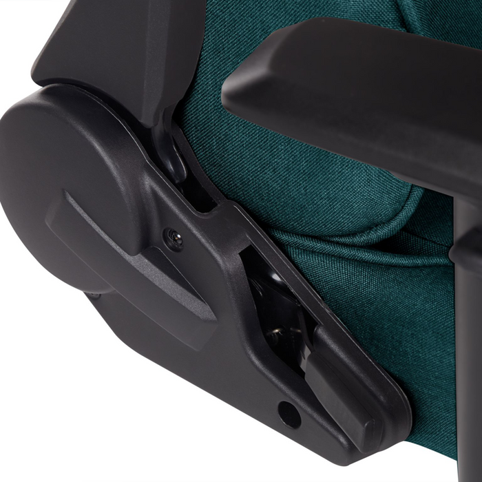 Sedia da ufficio ergonomica in tessuto con braccioli regolabili di colore verde poltrona gaming stile moderno