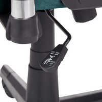 Sedia da ufficio ergonomica in tessuto con braccioli regolabili di colore verde poltrona gaming stile moderno