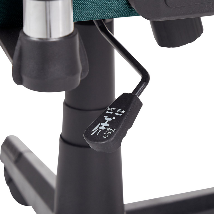 Sedia da ufficio ergonomica in tessuto con braccioli regolabili di colore verde poltrona gaming stile moderno