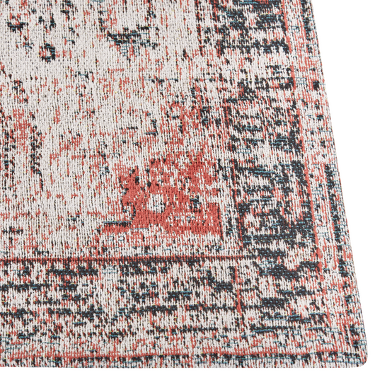 Tappeto di cotone di colore rosso beige 200 x 300 cm stile orientale soggiorno camera da letto