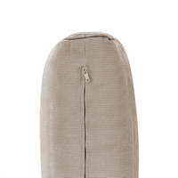 Divano da giardino a 3 posti in legno d'acacia di colore marrone scuro certificato con cuscini terrazzo esterno design moderno