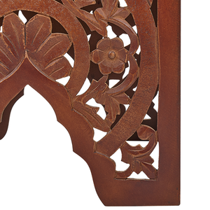 Set di 2 tavolini in legno scuro MDF con motivo orientale soggiorno camera da letto