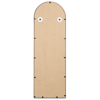 Specchio da parete a forma di finestra con struttura in metallo di colore nero 40 x 120 cm stile moderno industriale