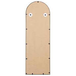 Specchio da parete a forma di finestra con struttura in metallo di colore nero 40 x 120 cm stile moderno industriale