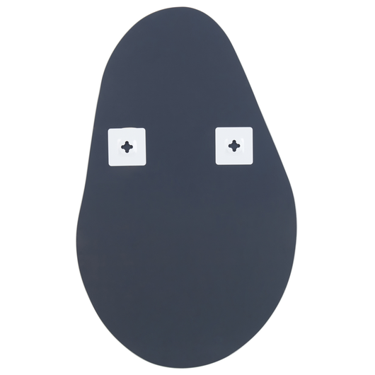 Specchio da parete in vetro argento 40 x 65 cm senza cornice stile moderno soggiorno camera da letto