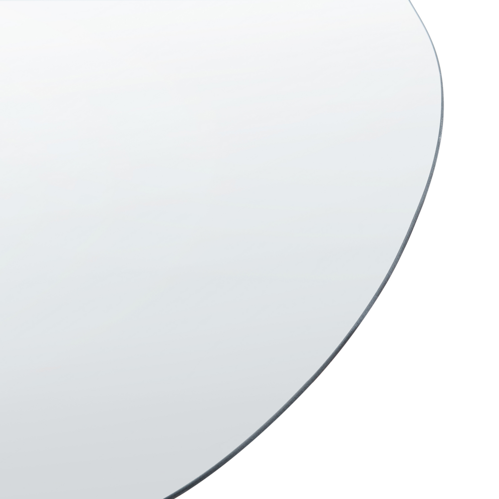 Specchio da parete in vetro argento 40 x 65 cm senza cornice stile moderno soggiorno camera da letto