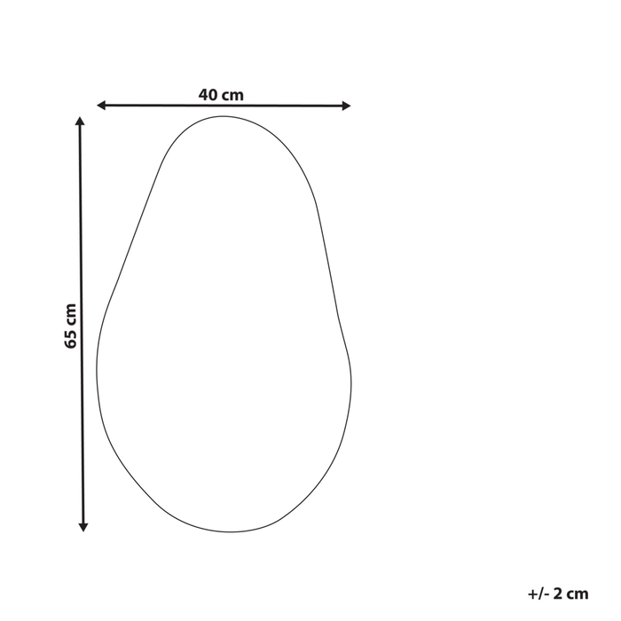 Specchio da parete in vetro argento 40 x 65 cm senza cornice stile moderno soggiorno camera da letto