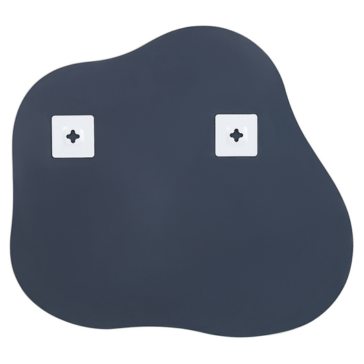 Specchio da parete ovale in vetro argentato 50 x 55 cm senza cornice stile moderno soggiorno camera da letto