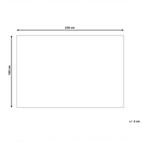 Tappeto da giardino beige e grigio in iuta 200 x 300 cm Rettangolare con motivo geometrico a trama piatta stile boho Camera da letto Soggiorno