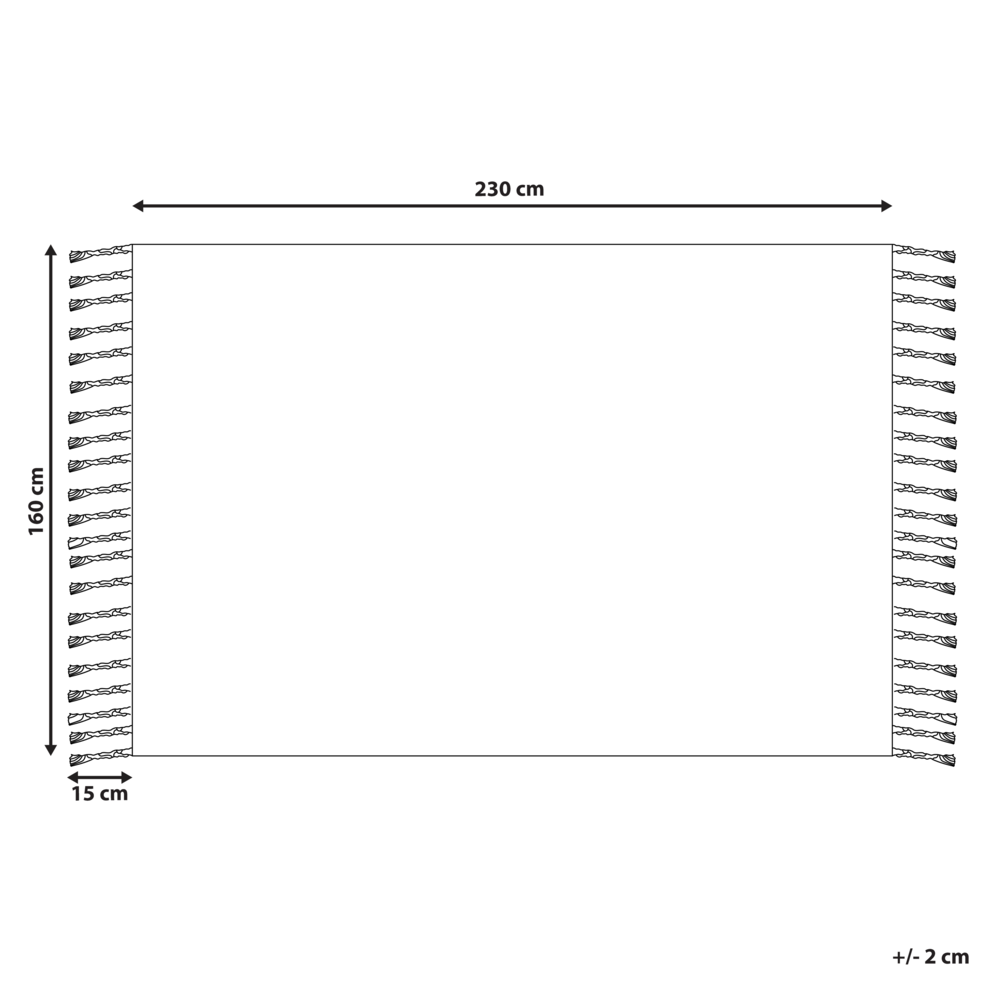 Tappeto grigio e bianco 160 x 230 cm Materiale sintetico Stile indiano per interni e per esterni