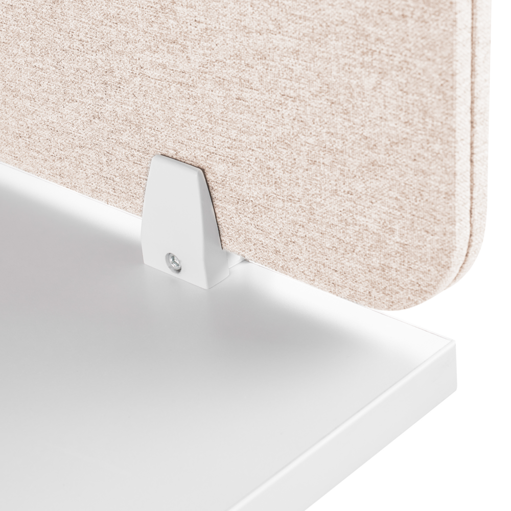 Pannello Divisorio Fonoassorbente per scrivania in PET beige 72 x 40 cm tavolo ufficio