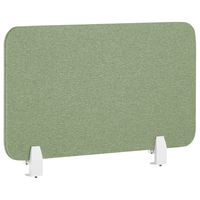 Pannello Divisorio Fonoassorbente per scrivania in PET verde 80 x 40 cm tavolo ufficio