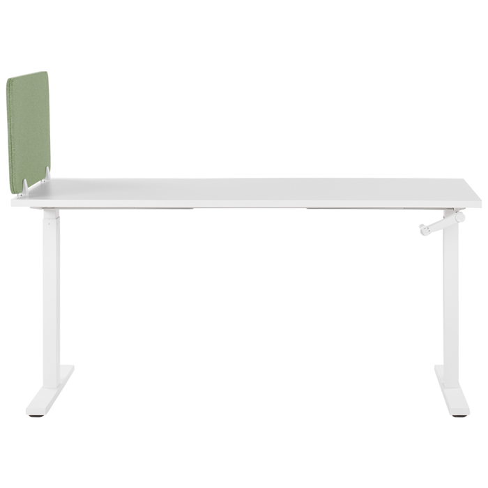 Pannello Divisorio Fonoassorbente per scrivania in PET verde 80 x 40 cm tavolo ufficio