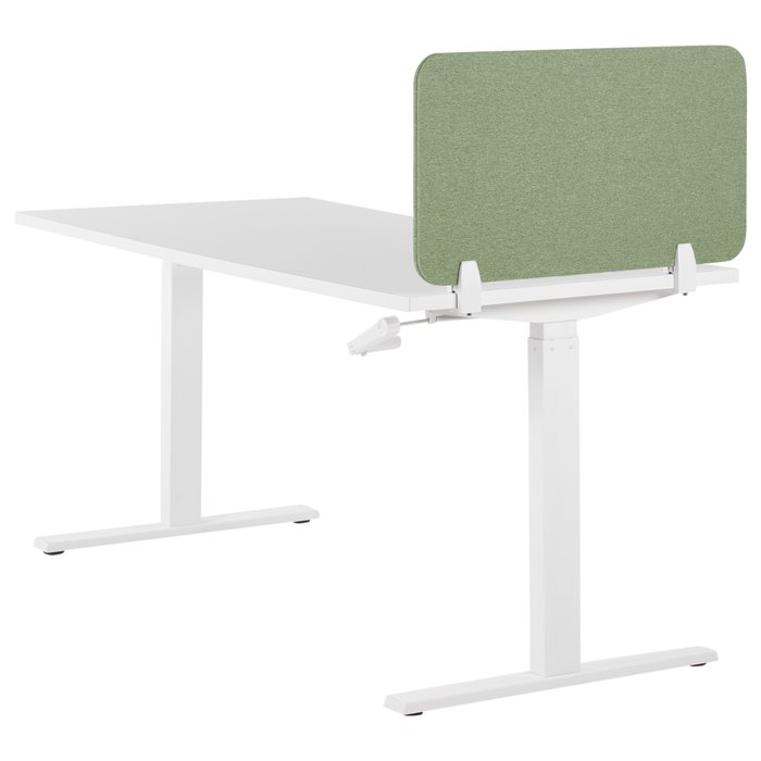Pannello Divisorio Fonoassorbente per scrivania in PET verde 80 x 40 cm tavolo ufficio