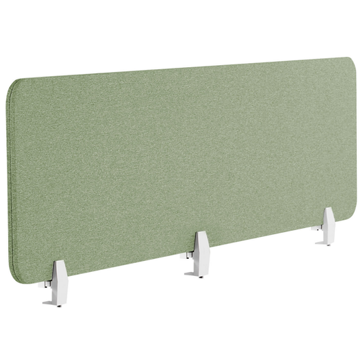 Pannello Divisorio Fonoassorbente per scrivania in PET verde 180 x 40 cm tavolo ufficio