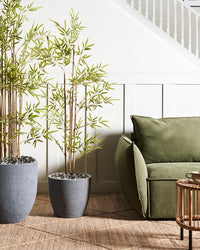 Vaso da fiori in argilla grigio 36 x 36 x 32 cm per interni ed esterni resistente alle intemperie