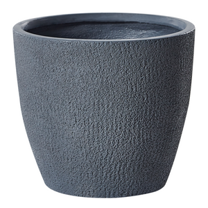 Vaso da fiori in argilla grigio 36 x 36 x 32 cm per interni ed esterni resistente alle intemperie