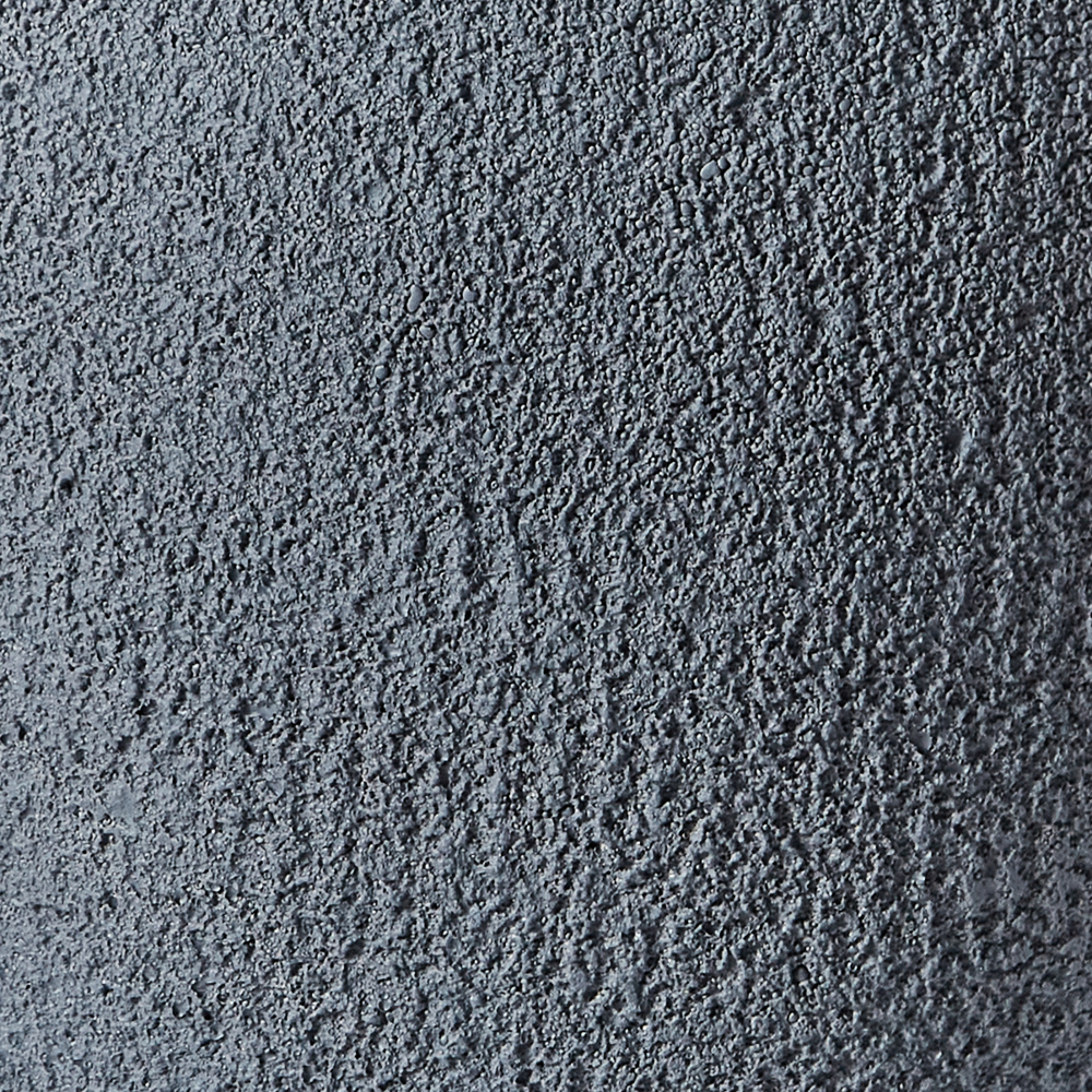 Vaso da fiori in argilla grigio 36 x 36 x 32 cm per interni ed esterni resistente alle intemperie