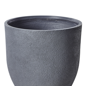Vaso da fiori in argilla grigio 55 x 55 x 53 cm per interni ed esterni resistente alle intemperie