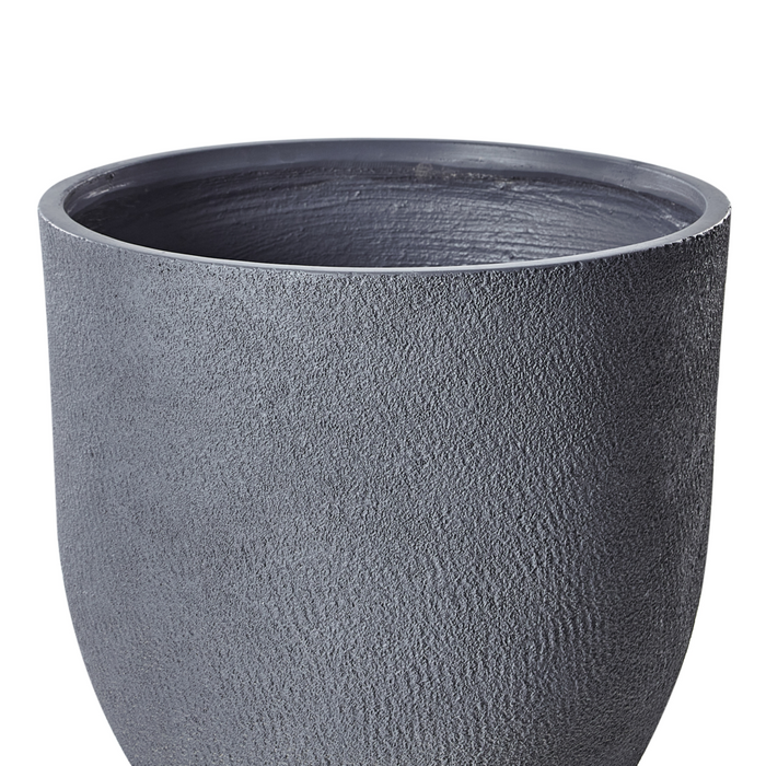 Vaso da fiori in argilla grigio 55 x 55 x 53 cm per interni ed esterni resistente alle intemperie