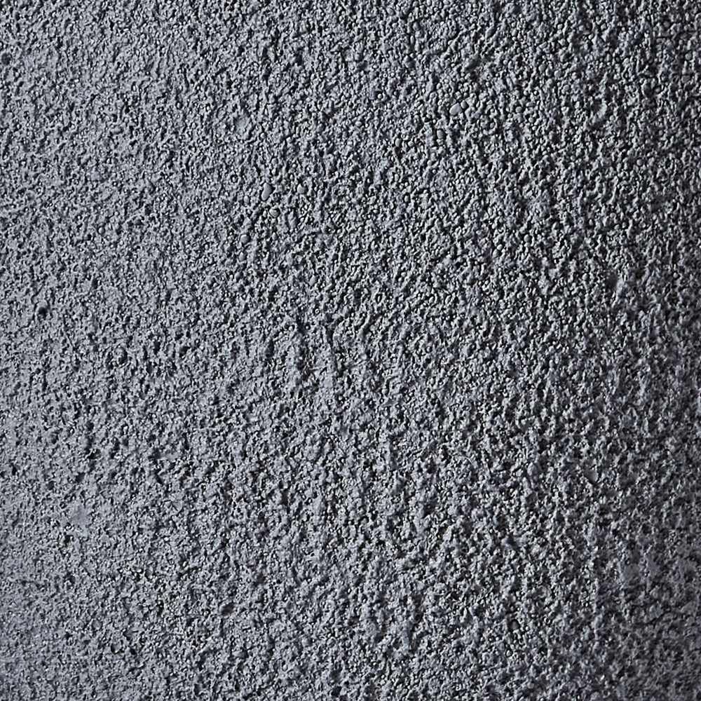 Vaso da fiori in argilla grigio 55 x 55 x 53 cm per interni ed esterni resistente alle intemperie