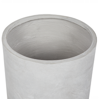 Vaso per piante in argilla grigio 51 x 51 x 50 cm per interni ed esterni resistente alle intemperie