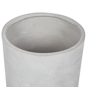 Vaso per piante in argilla grigio 51 x 51 x 50 cm per interni ed esterni resistente alle intemperie