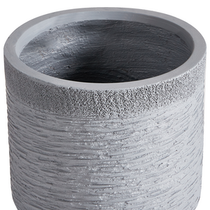 Vaso per piante in argilla grigio 42 x 42 x 41 cm per interni ed esterni resistente alle intemperie