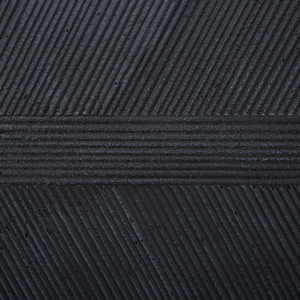 Vaso per piante rettangolare in argilla nera 80 x 30 x 22 cm per interni ed esterni